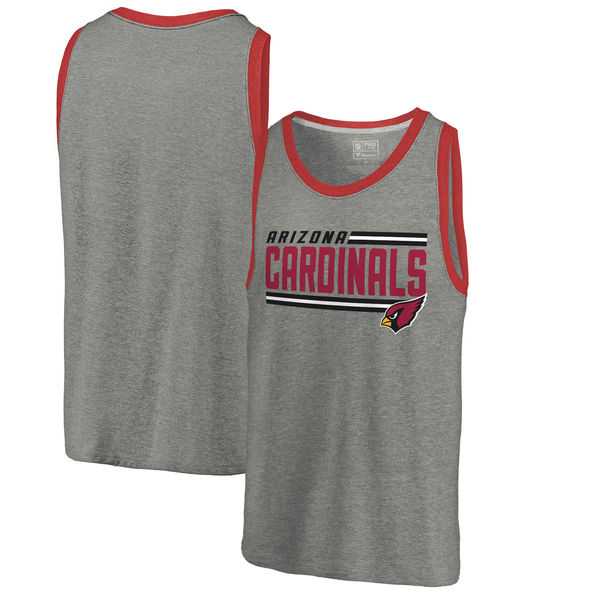 Arizona Cardinals NFL Pro Line by Fanatics Branded Iconic Collection Onside Stripe Tri-Blend Tank Top - Heathered Gray,We sell and wholesale Arizona Cardinals NFL Pro Line by Fanatics Branded Iconic Collection Onside Stripe Tri-Blend Tank Top - Heathered Gray on line form chian!